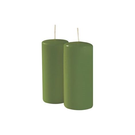 Cereria Di Giorgio Cero D 5 Cm H 12 Cm Verde Muschio 9 Pz