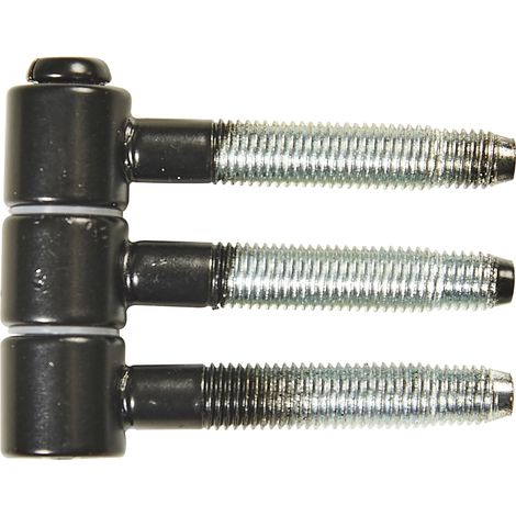 SFS Einbohrband (Steckband) 3-teilig, ø 16mm Höhe 46,7 mm Türband Stahl schwarz (1/3)