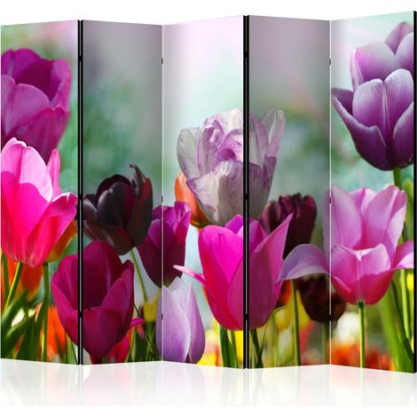 Paravento - Beautiful Tulips II [Room Dividers] - 225x172 (1/4)