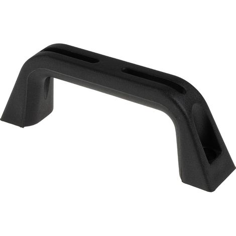 Rs Pro – Poignée de porte d'intérieur en plastique noir – Entraxe 92mm – Dimensions 112mm x 28mm x 22mm – Lot de 2 unités (1/2)
