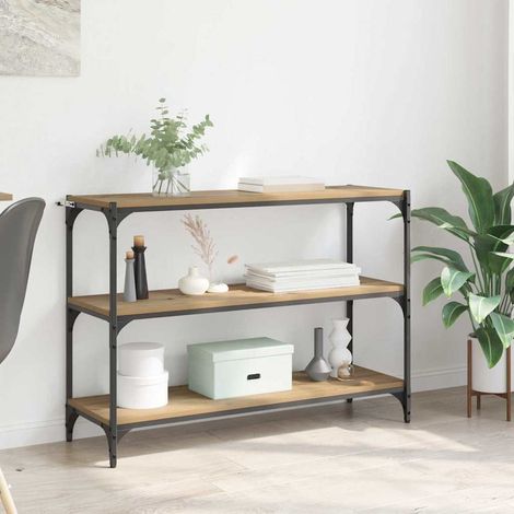 Bücherregal 3 Ebenen 100 x 33 x 70,5 cm Holzwerkstoff vidaXL (1/5)