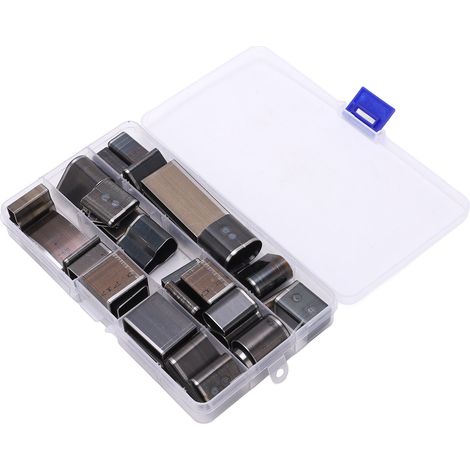 39 poinçons de perforation pour cuir de formes variées, outils de coupe en acier à haute teneur en carbone à lame fine, adaptés aux projets de bricolage (1/5)