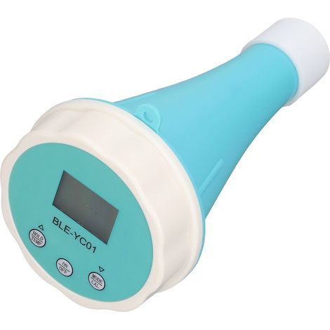 Analyseur de piscine Bluetooth 6-en-1 pH, chlore, conductivité, TDS, ORP, thermomètre, testeur intelligent qualité de l'eau, étanche, compatible smartphone. (1/5)