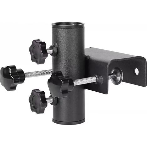 Support pour Parasol Balcon, Porte Parapluie pour Extérieur, Porte Parasol en Métal Fixation Attache Parasol pour Balcon, Terrasse et Extérieur (1/5)