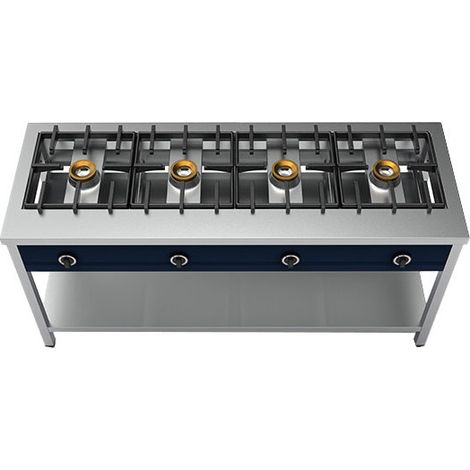 Cuiseur de crêpes 4 brûleurs de 8 kW chacun 1685x600x850 mm - VIRTUS