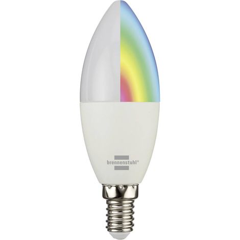 Brennenstuhl Lampadina LED ERP: G (A - G) Smart Connect E14 Bianco freddo, Bianco caldo, RGB (1/5)
