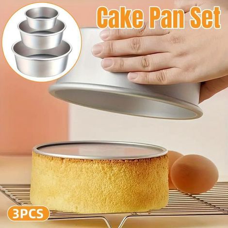 Ensemble de 3 moules à gâteaux ronds antiadhésifs pour la cuisson à domicile 4,86(51) (1/5)
