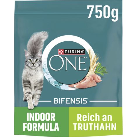 Purina ONE Indoor Formula reich an Truthahn und Vollkorn-Getreide 750 g (1/2)