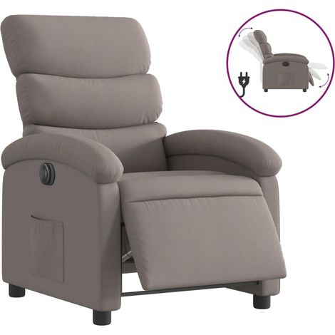 Maison Exclusive - Relaxsessel Elektrisch Taupe Stoff
