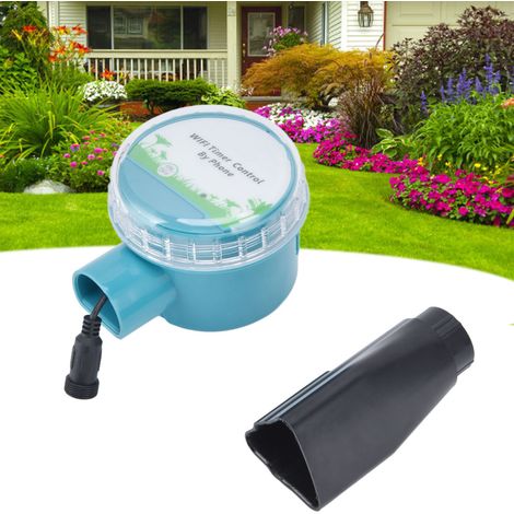 Contrôleur d'irrigation automatique pour jardin avec électrovanne, système d'irrigation à distance par téléphone portable Bluetooth, programmateur d'irrigation automatique pour plantes de jardin et pe (1/5)