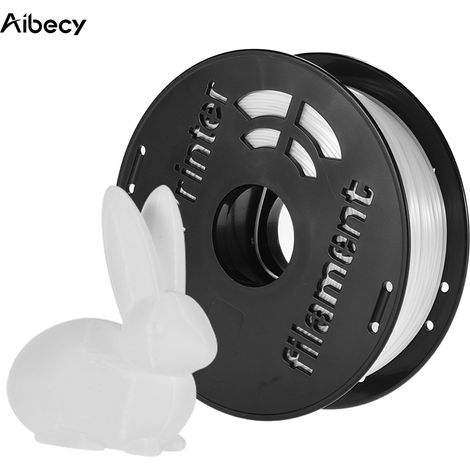 Filament PLA pour impression 3D, précision dimensionnelle, anti-colmatage, diamètre 1,75 mm, bobine de 1 kg, blanc soyeux (1/5)
