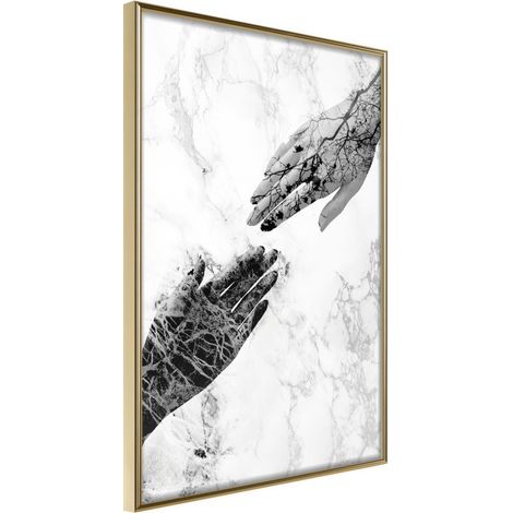 Affiche Murale Encadrée "Almost" 30 x 42 cm Or