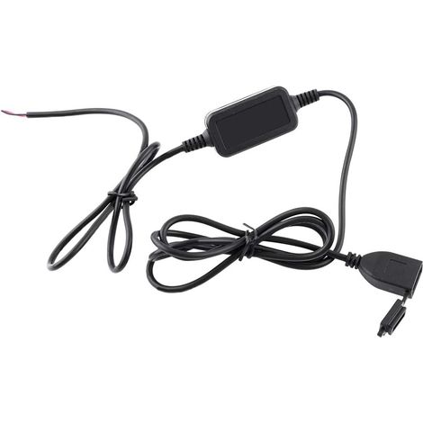 Chargeur de Téléphone Moto USB 12V 24V à 5V, Câble de Charge et Port d'Alimentation Étanche pour Téléphone Intelligent et GPS (1/5)