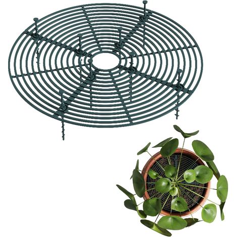 2 Pièces Grille de Protection pour Pot de Fleurs, Grille Protection Plante 52 cm Découpable, Vert Foncé Rond Grille pour Pot de Fleurs pour Chiens, Chats, Enfants, Animaux de Compagnie