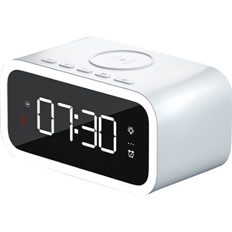 Réveil avec chargeur sans fil et port USB, radio réveil multifonction