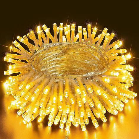 Guirlande lumineuse, 8 Modes 20M 200LED Lumières de Noël, IP44 Étanche Fairy Lights avec Prise, Guirlande LED Extérieure et Intérieur pour Décoration Mariage, Chambre, Fête (Blanc Chaud) (1/5)