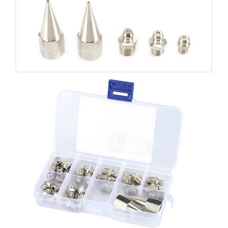 Ensemble de 32 moules à beurre M6, M8 et M10 + 2 embouts de pistolet (1/5)