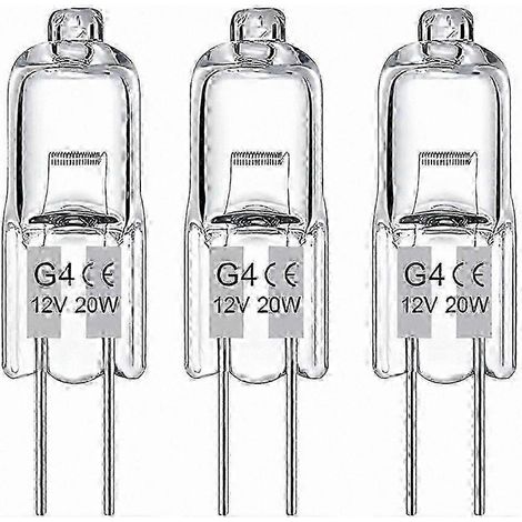 Lot de 20 ampoules halogènes G4, 20W 12V blanc chaud, éclairage optimal pour luminaires et spots, remplacement facile, qualité supérieure (1/4)
