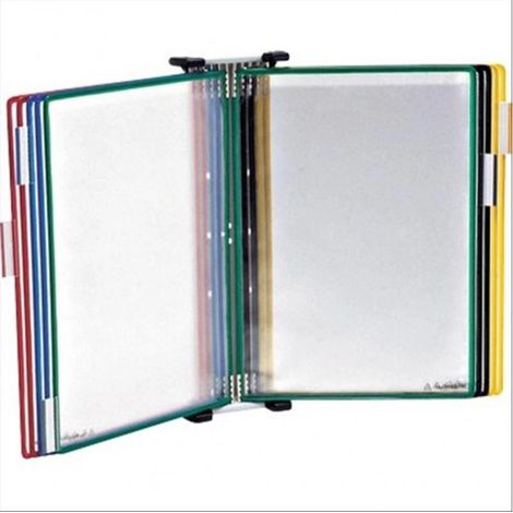 Djois Leggio murale T-Technic A3 con 10 buste in metallo, assortiti, 45x10x32 cm, per uffici, scuole, casa (1/4)