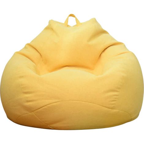 Housse de Pouf Grand Modèle Couleur Sofa Design Minimaliste Intérieur pour Adulte et Enfant sans Garniture (1/5)