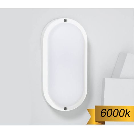 Plafoniera LED Applique Lampada Parete 18W Ovale Luce Fredda Interno Esterno 104