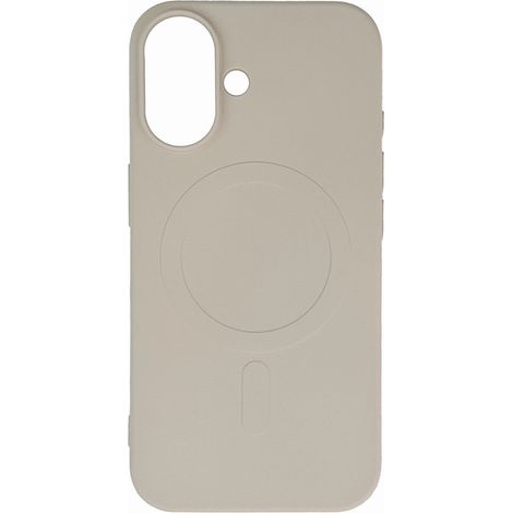 Custodia in silicone liquido con MagSafe per iPhone 16e - Beige