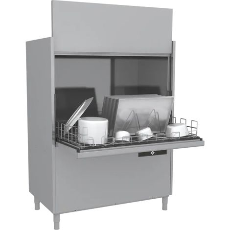 Lave-ustensiles revêtement double avec pompe de vidange 132x70 - 400 V RM - S 302 P ABT - RM Gastro