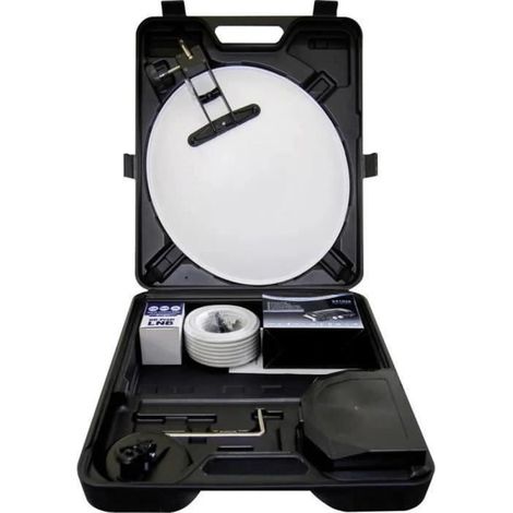 Système Satellite de camping - MEGASAT - Récepteur Free to Air - 40 cm - 1 sortie - Noir