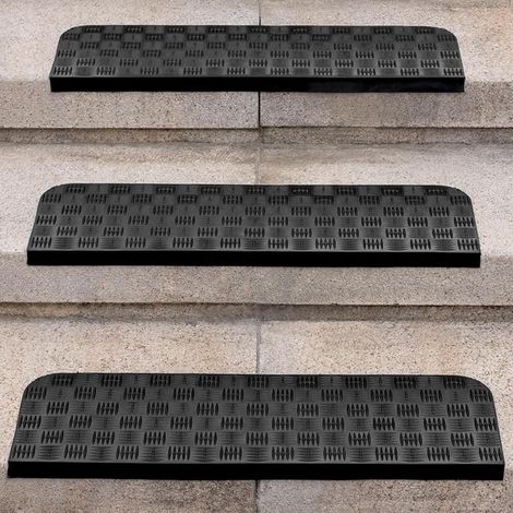 Tapis Escalier Antidérapant Extérieur Nez de Marche Caoutchouc (1/4)