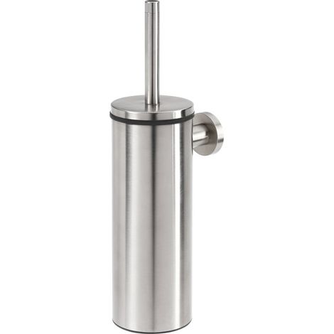 Tiger Boston Scopino e Portascopino da WC, Acciaio Inox Spazzolato, 9,3 x 35,6 x 12,6 cm (1/5)