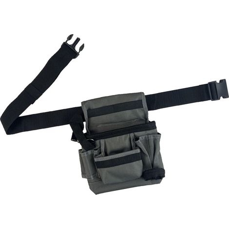 Ceinture à outils portable légère multi-poches pour travailleurs de la construction et jardiniers avec ceinture confortable ceinture confortable ceinture sac banane (1/4)