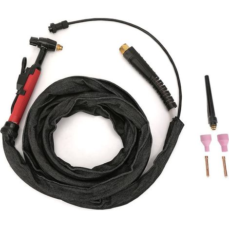 Torche de soudage TIG refroidie par air M16 pour poste à souder QQ150, kit d'électrodes M16 avec protection de 3,7 m (12 pi) (1/5)