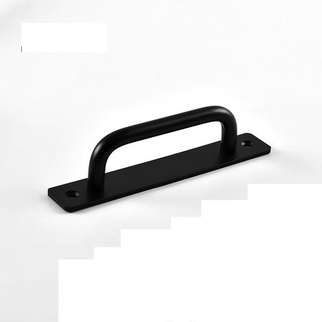 knob door handle,Décoration d'armoire porte coulissante poignée porte,alliage d'aluminium poignée, sans perçage(Noir 128) (1/3)