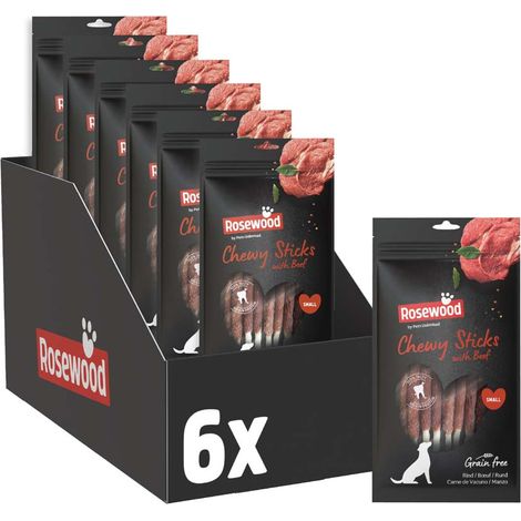 Friandises à mâcher pour chiens petite taille au bœuf 6x72g