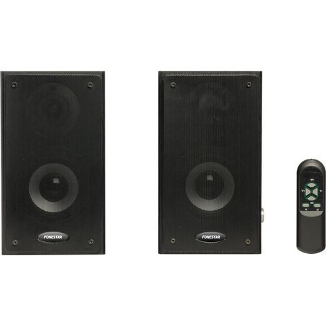 Paire de haut-parleurs Bluetooth amplifiés NOIR
