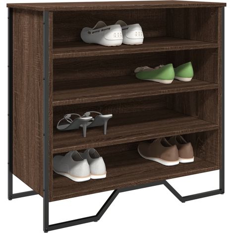 Schuhregal Braun Eichen-Optik 80x38x78 cm Holzwerkstoff