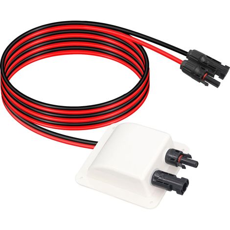 Solar Presse-Étoupe d'Entrée de Câbles, Solaire Passe-Toit, Solaires Boîte de Câble, 2 M 10 AWG avec Connecteur, pour Caravane Bateau Camping Car (1/5)