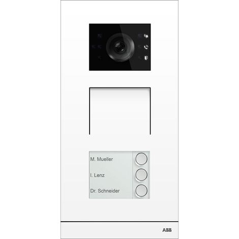 Platine de rue IP 3 BP blanc 2TMA130010W0029 ABB H81381P3-W