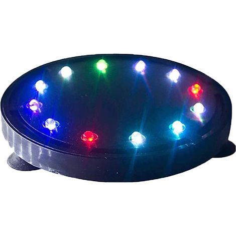 Disque à bulles LED pour aquarium, télécommandé, avec effets décoratifs pour aquarium. (1/5)