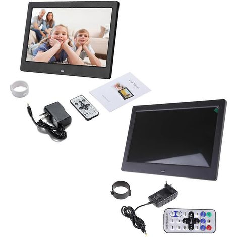 Cadre photo numérique 10,1 pouces, écran TN 1024 x 600, lecteur de photos et vidéos, cadeau (1/4)