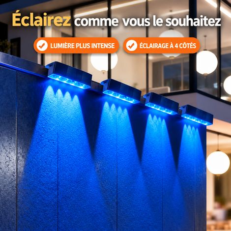 Applique murale solaire extérieure étanche 1 LED lumière chaude et blanche 1 pièces 3m réf 12 × 8,5 × 4 cm 200 g – Livraison gratuite