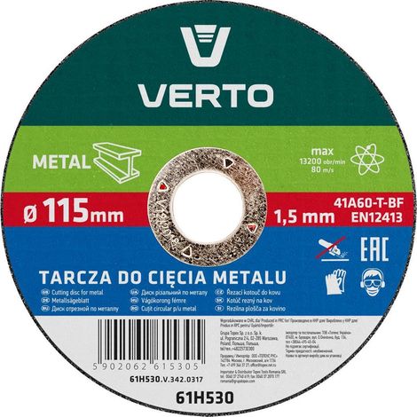 Metalltrennscheibe 115 x 1,5 x 22,2 mm (1/4)