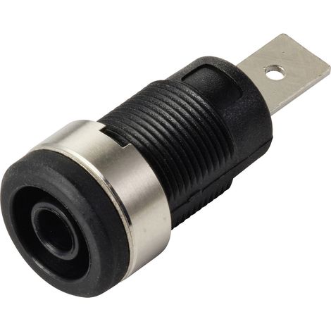 TRU COMPONENTS MP-32 schwarz Sicherheits-Einbaubuchse Buchse, gerade Stift-Ø: 4 mm Schwarz 1 St. Bul