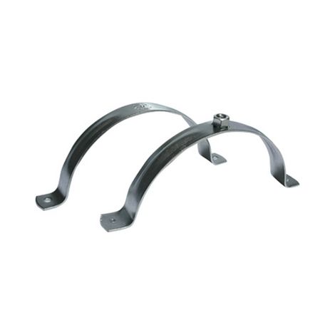 COLLARE PER TUBI PE & PVC IN ACCIAIO ZINCATO- Diam. 200mm- FISCH- pezzi 1 (1/2)