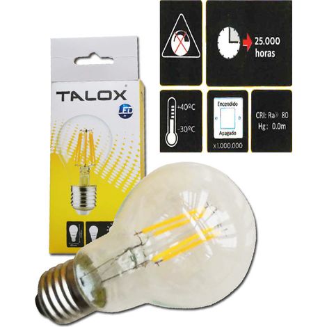 TALOX LED-Glühlampe A-60 E27 4W 3000K 320 Lumen