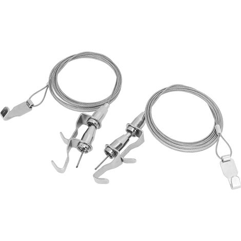 Lot de 2 câbles suspension réglables pour tableaux, longueur m, (1/5)
