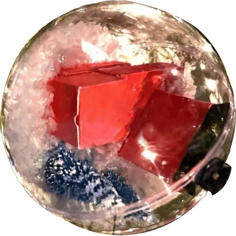 Mini-boîte de Noël express de 8 cm avec nœuds colorés, en PVC, style 4. Décorations amusantes pour Noël et Halloween.
