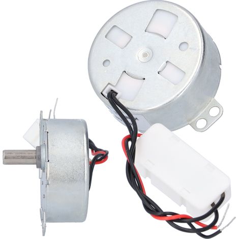 Moteur à torsion élevée, sens de rotation CCW/CW, arbre plat unique, pièces de transmission, 12 V CC, 5 tr/min, 4 W, 50 TYC (1/5)