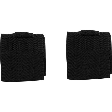 2PCS Lot Bandes de coton 2,5m pour boxe, kickboxing, Muay Thai - Noir (1/5)