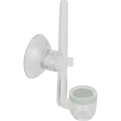 MINI ATOMISEUR CO2 POUR AQUARIUM, DIFFUSEUR DE DIOXYDE DE CARBONE, ACRYLIQUE, AVEC VENTOUSE (1/5)